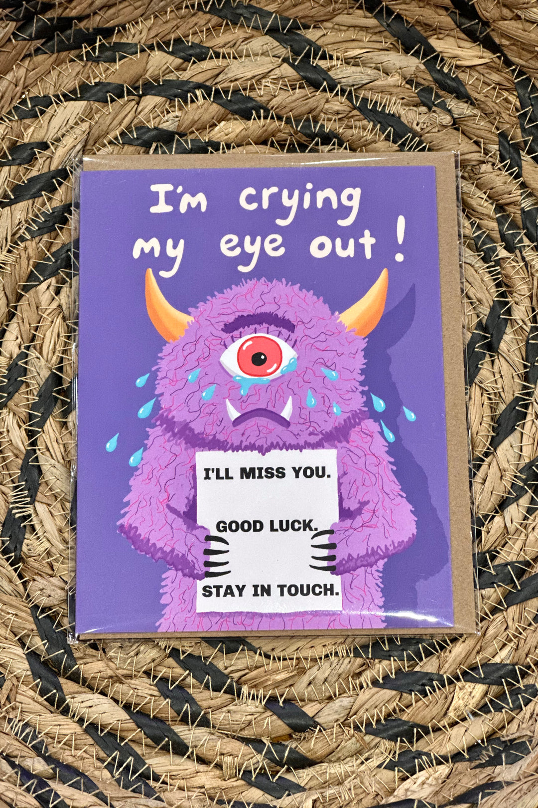 Monster Going Away Card