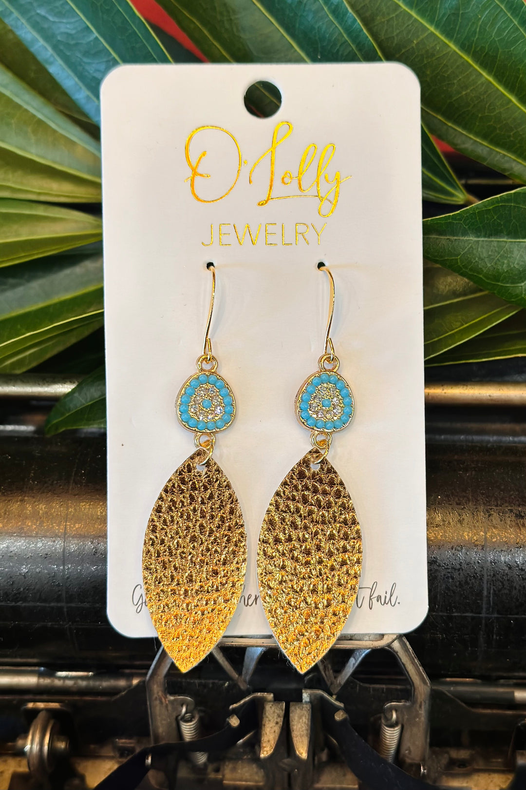 O'Lolly Turquoise and Bronze Earrings