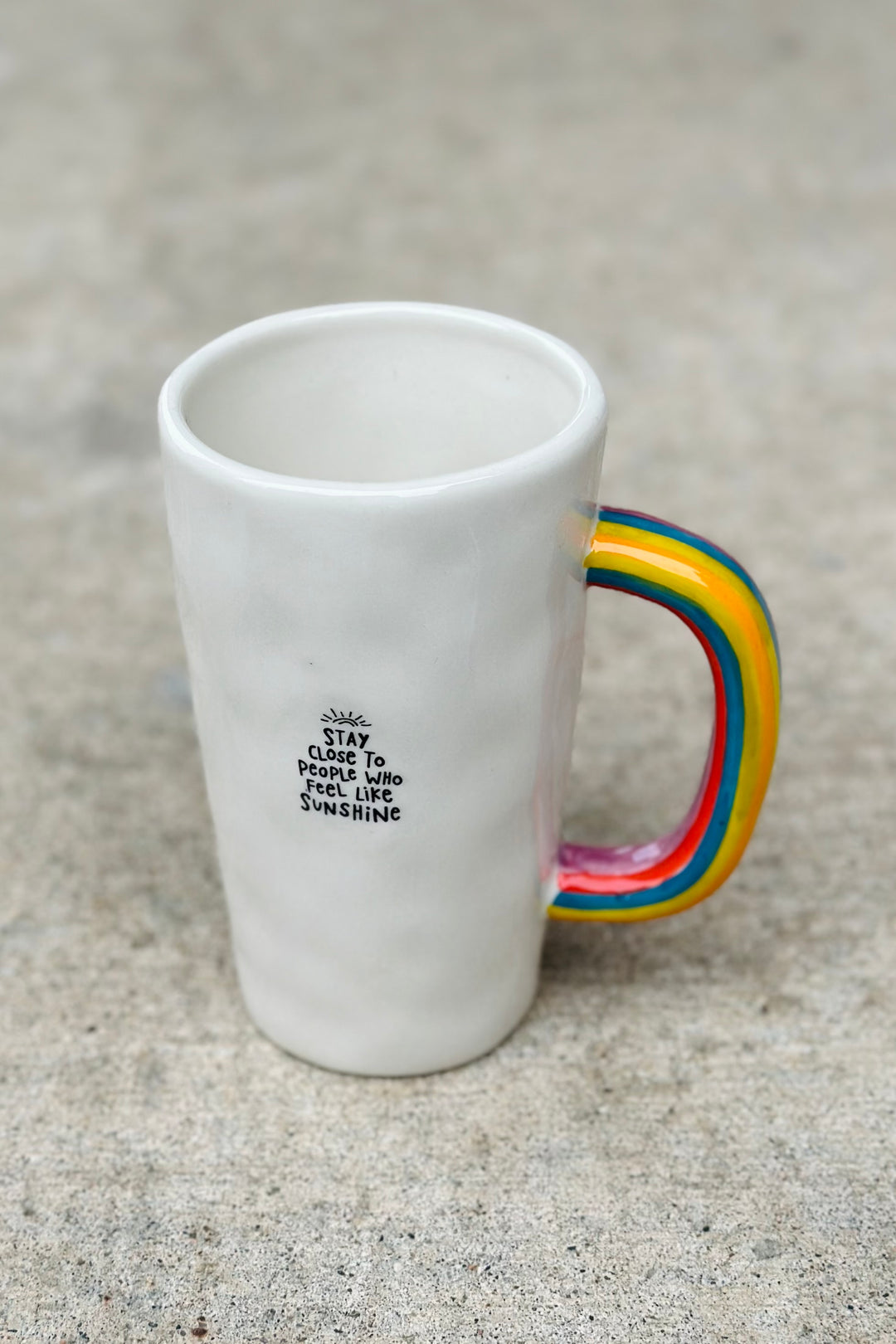 Rainbow Latte Mug - Stay Close