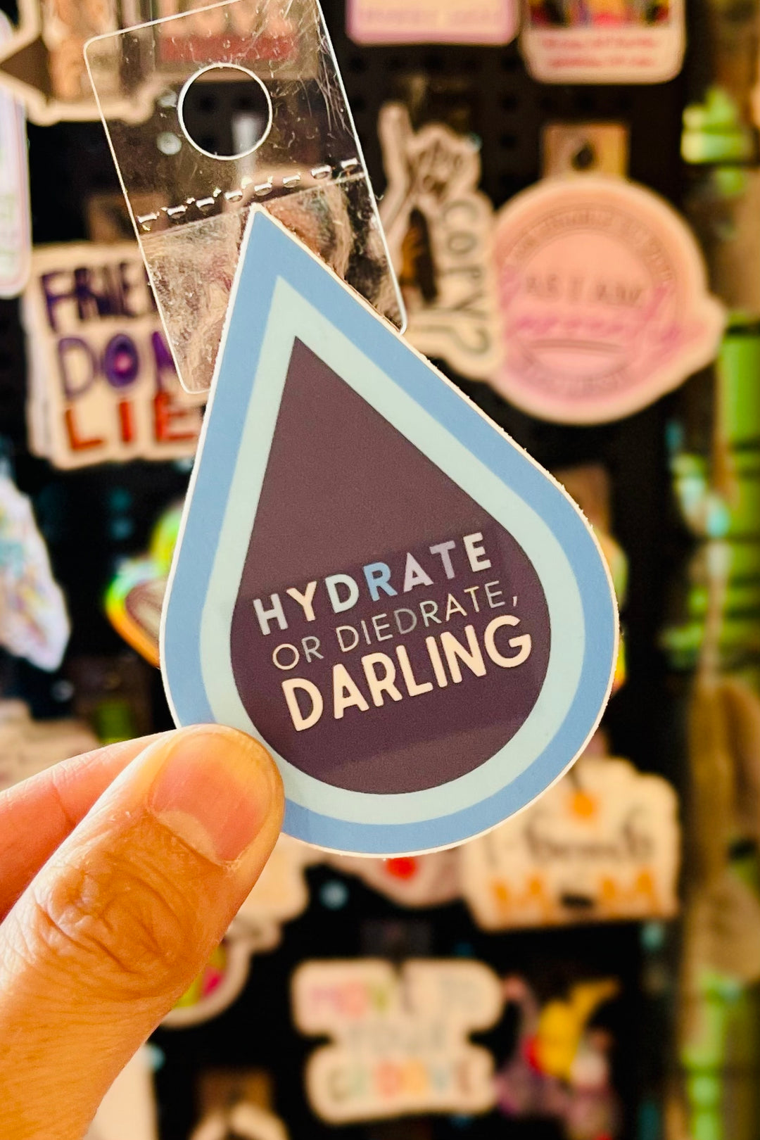 Hydrate or Diedrate Vinyl Sticker