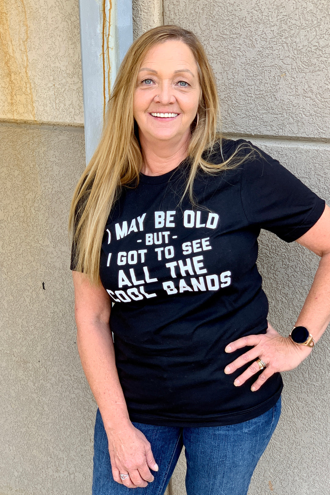 I May Be Old...Bands Graphic Tee