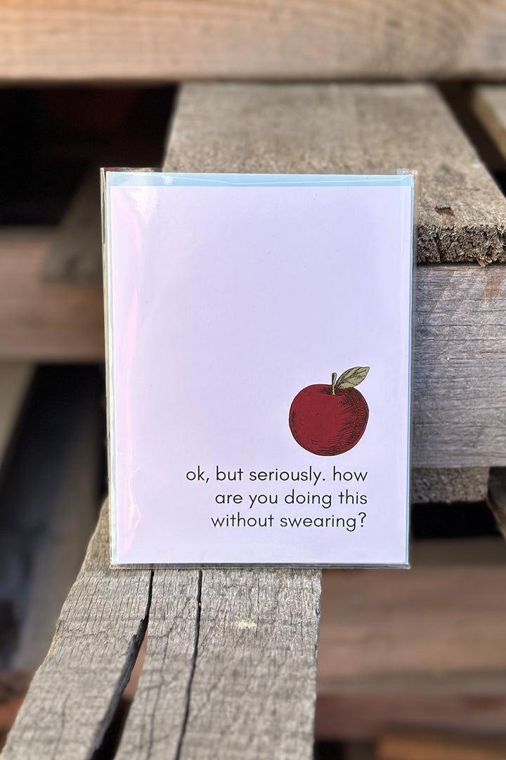 No Swearing Teacher Appreciation Card