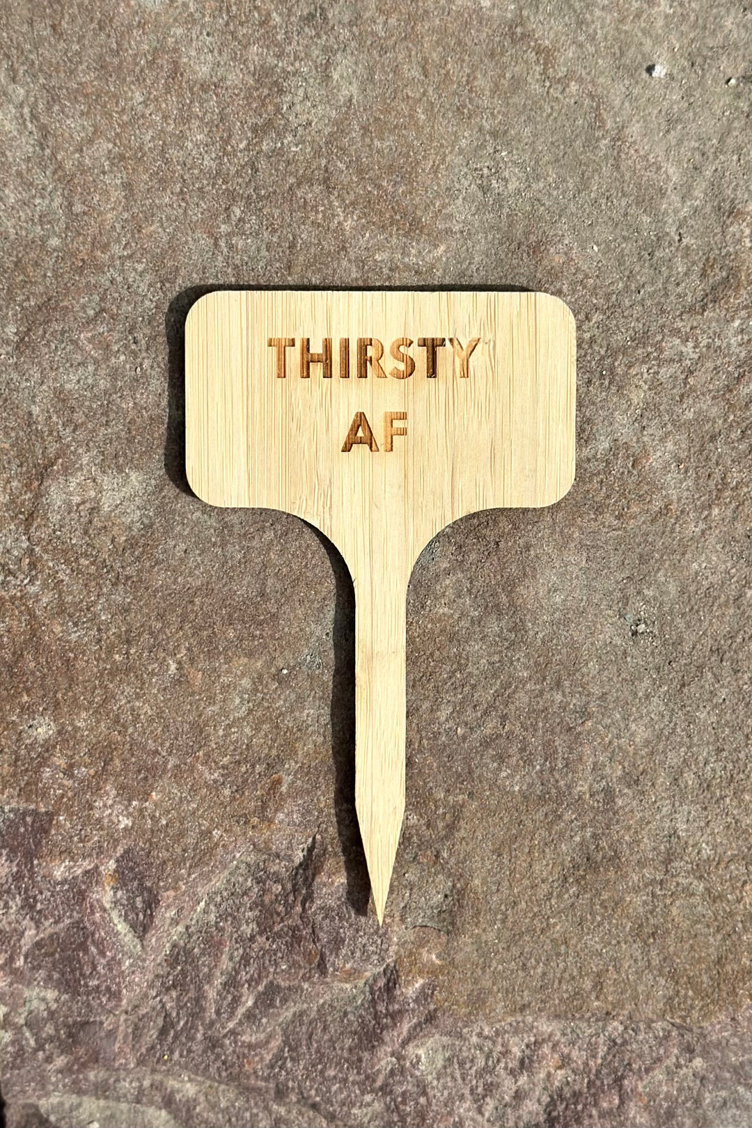 "Thirsty AF" Plant Marker