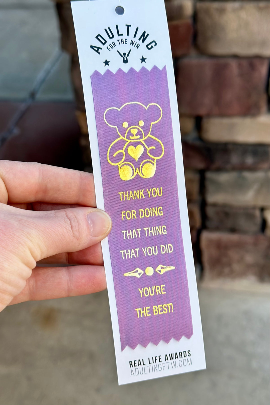 Award Ribbon: Thank You