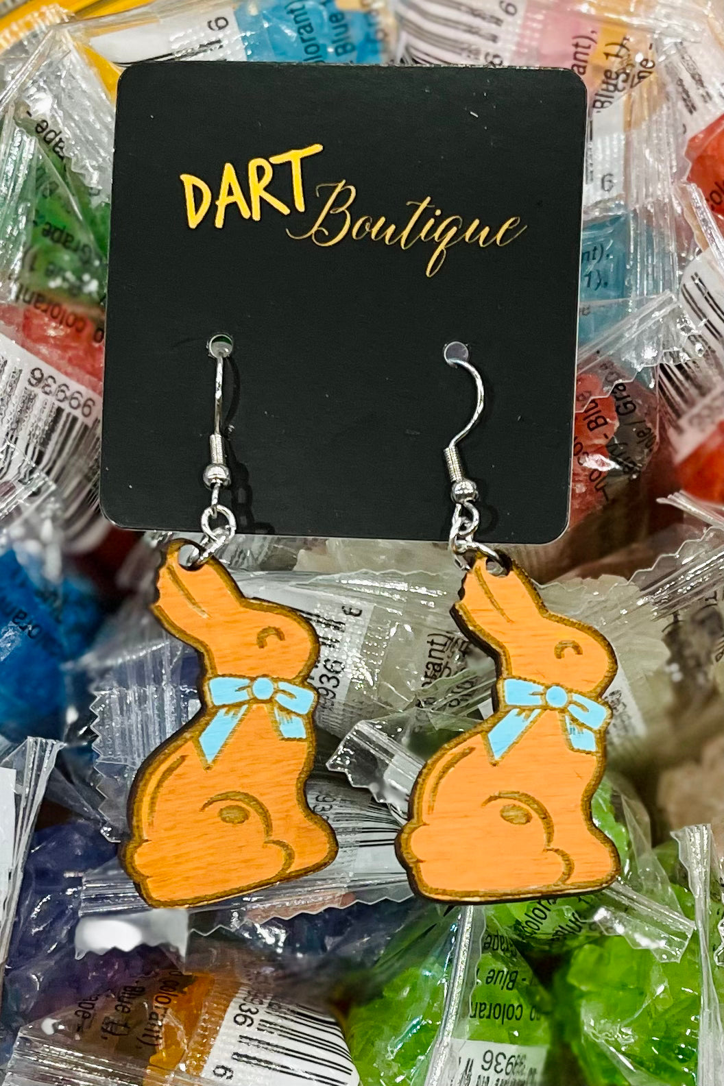 Chocolate Easter Bunny Earrings