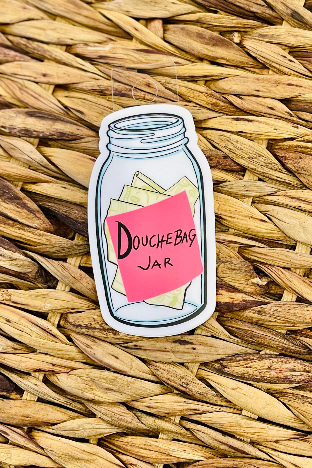 Douchebag Jar Vinyl Sticker