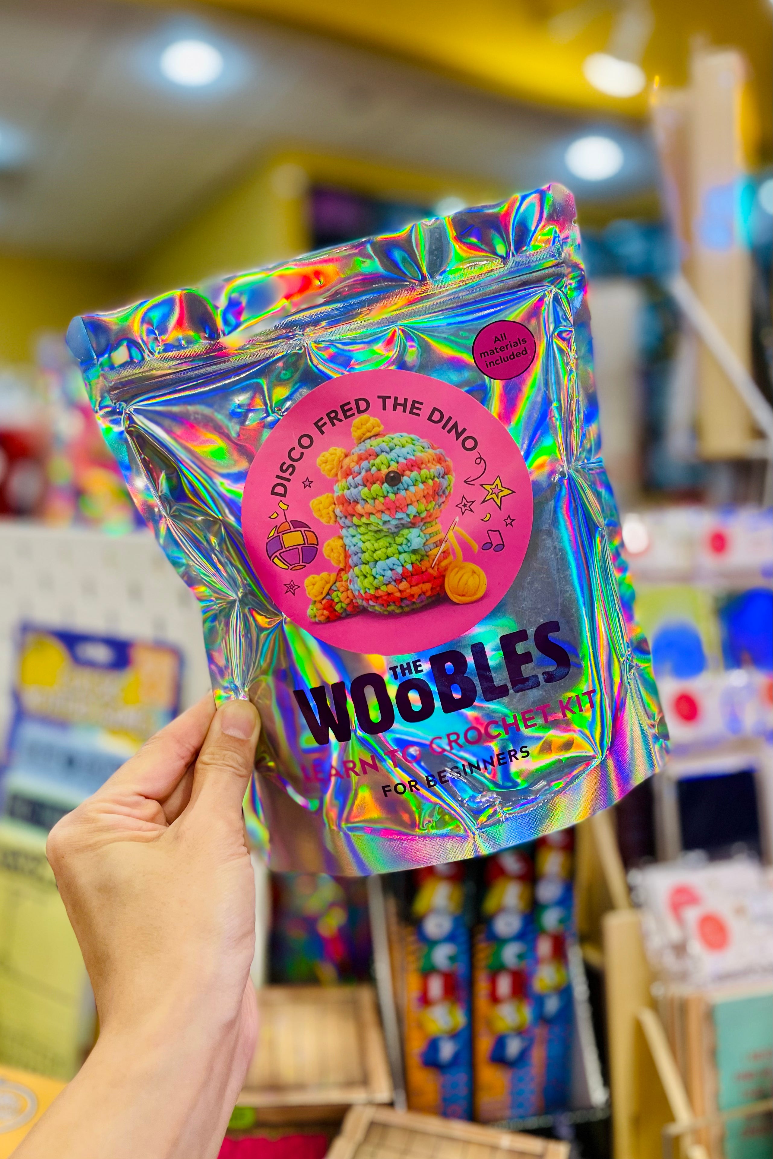 Woobles- Fred the Dinosaur Kit – Candy Skein