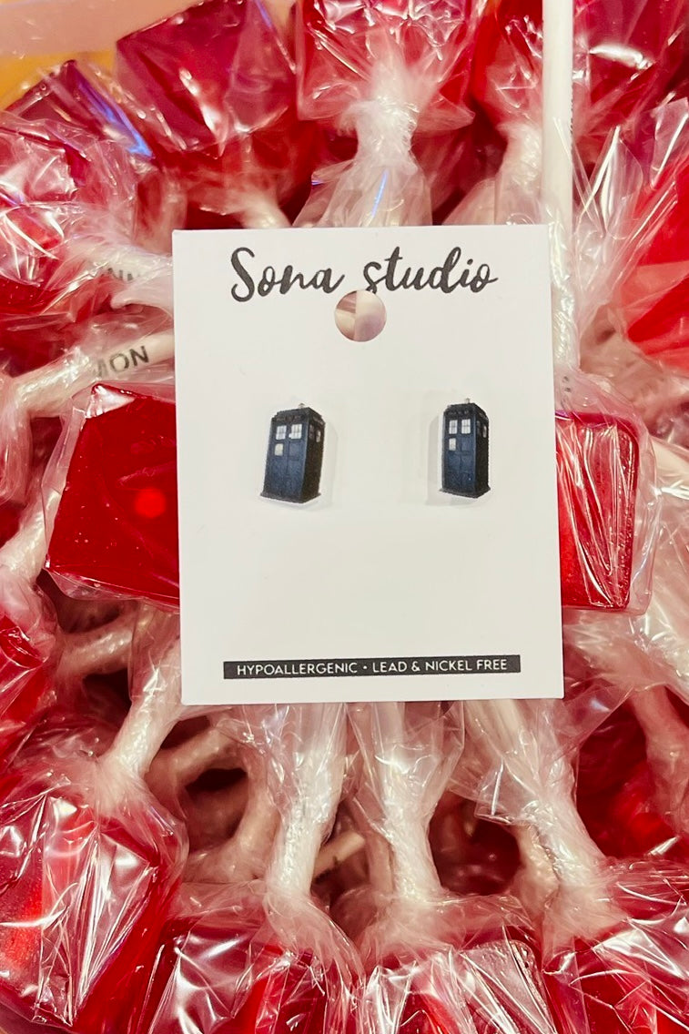 Phone Booth Earrings