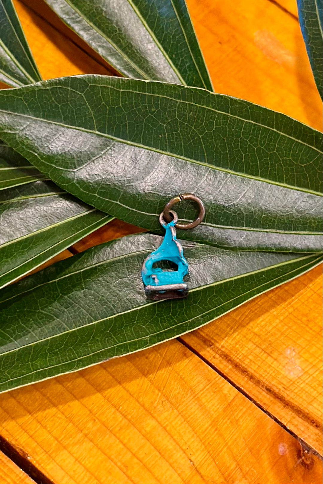 Gleeful Peacock Charm: Gramophone