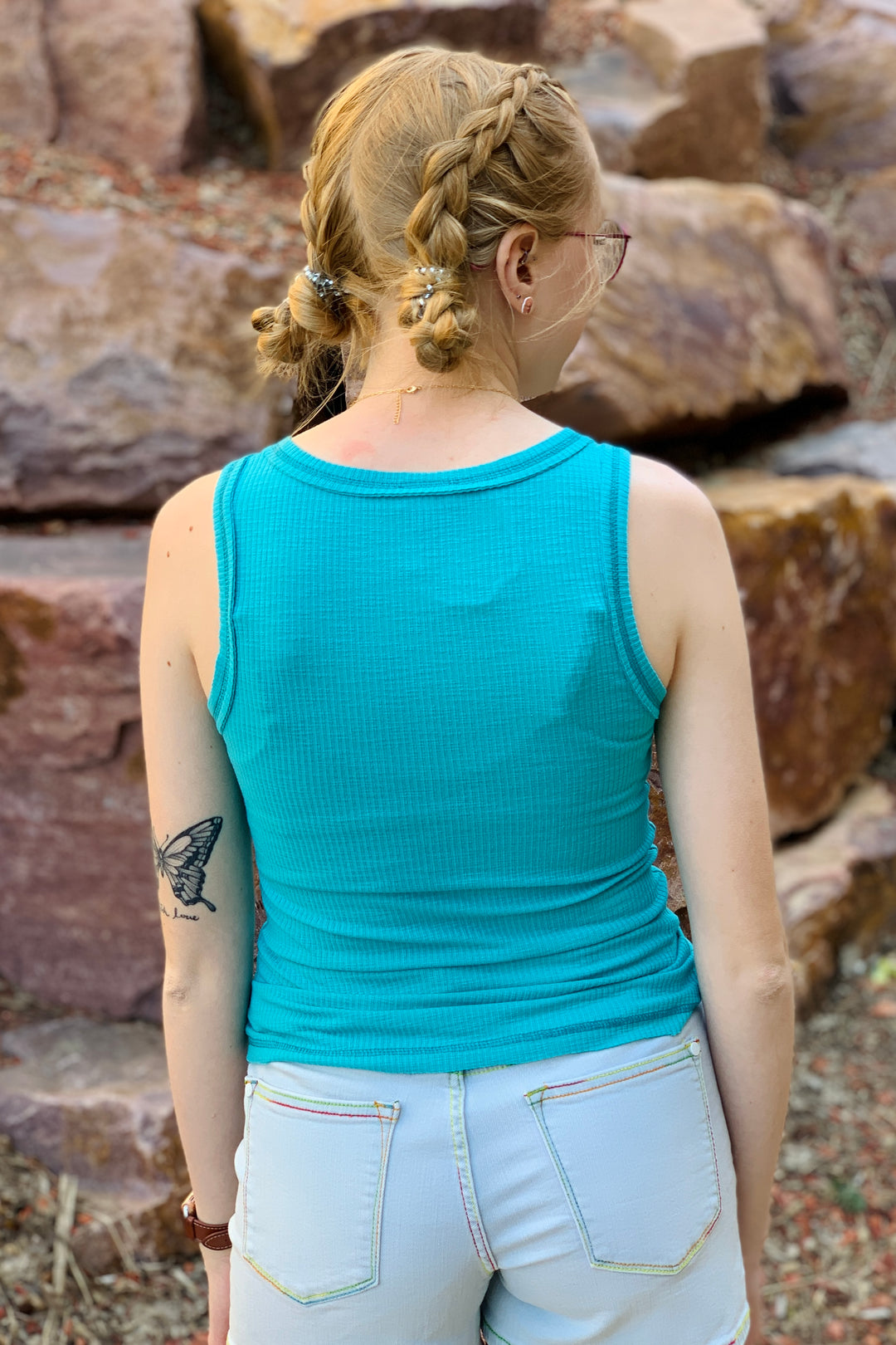 Kealy Tank Top - Turquoise