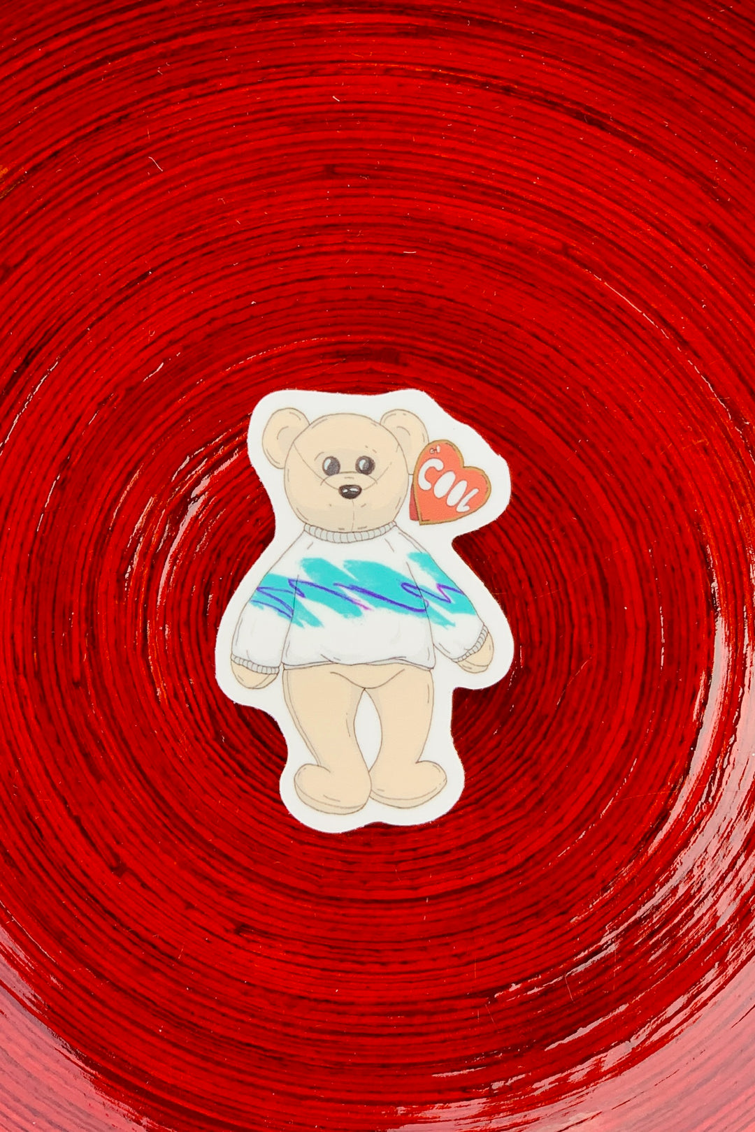 Cool 90's Bear Sticker