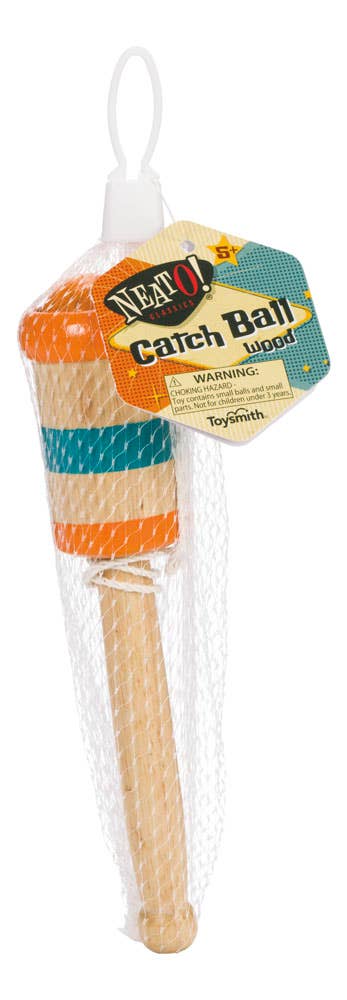 Wooden Catch Ball Toy