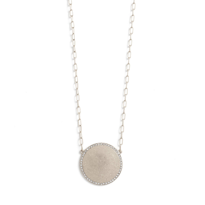 Silver Large Muted Necklace