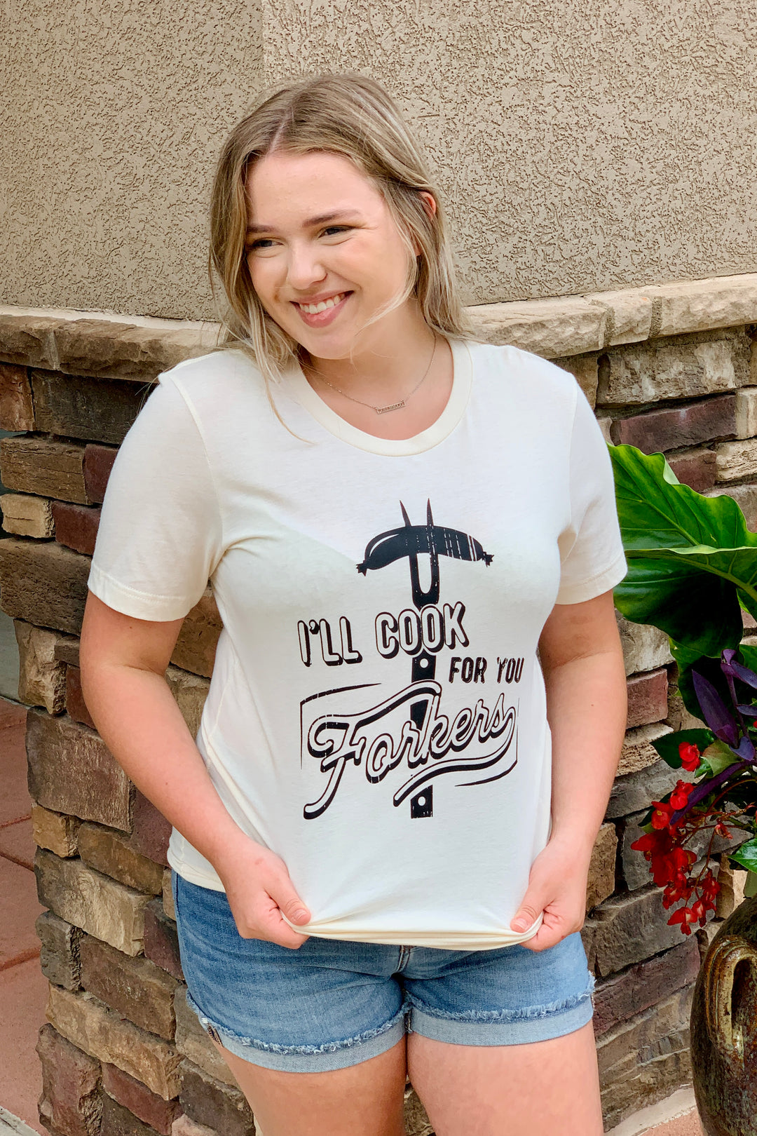 I'll Cook for You Forkers Graphic Tee | (Size S)