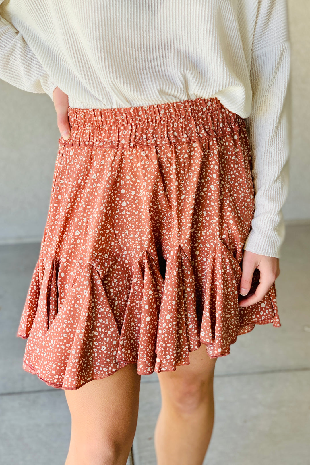 Rosie Tiered Mini Skirt | (Size 3X)