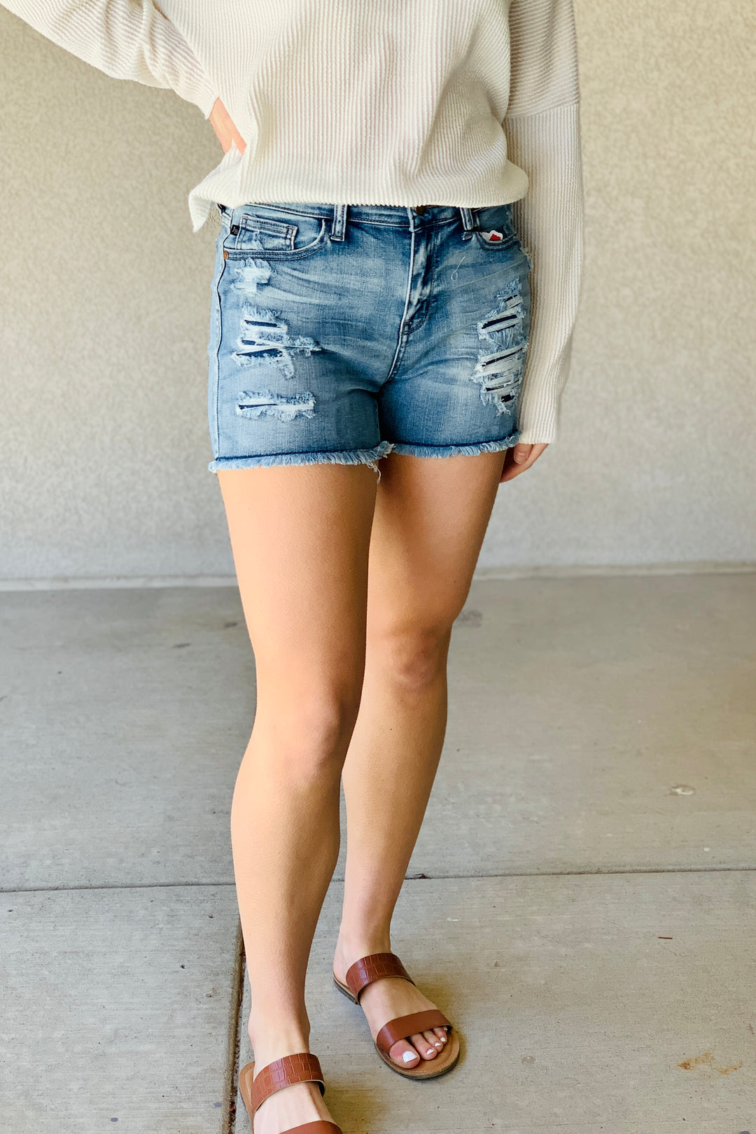 Jasmine Judy Blue Shorts | (Size 2X)