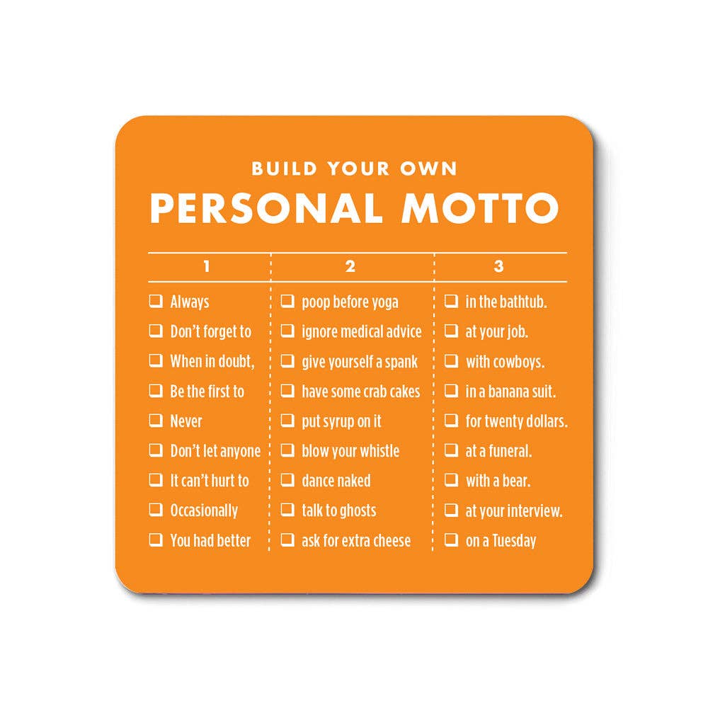 Magnet: Build Your Own Personal Motto