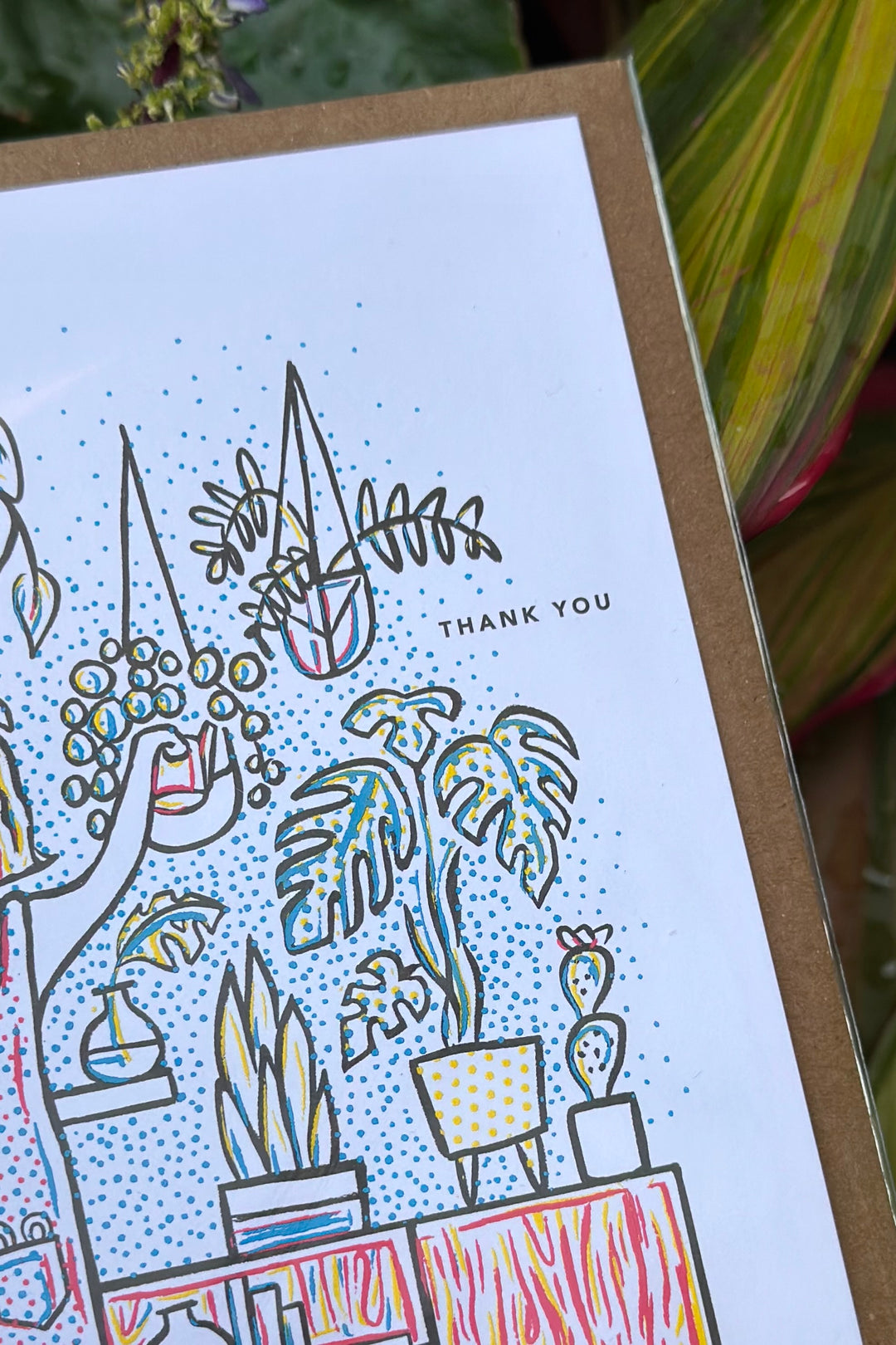 Paint with Water Thank You Card