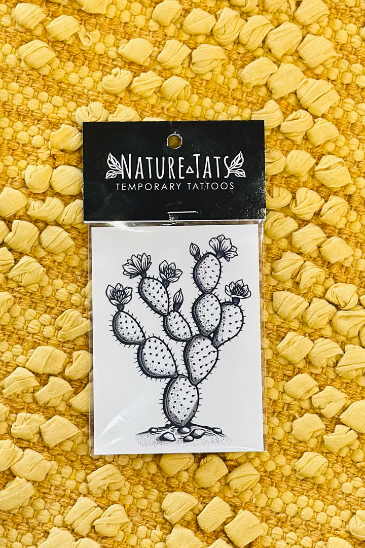 Prickly Pear Cactus Temporary Tattoo
