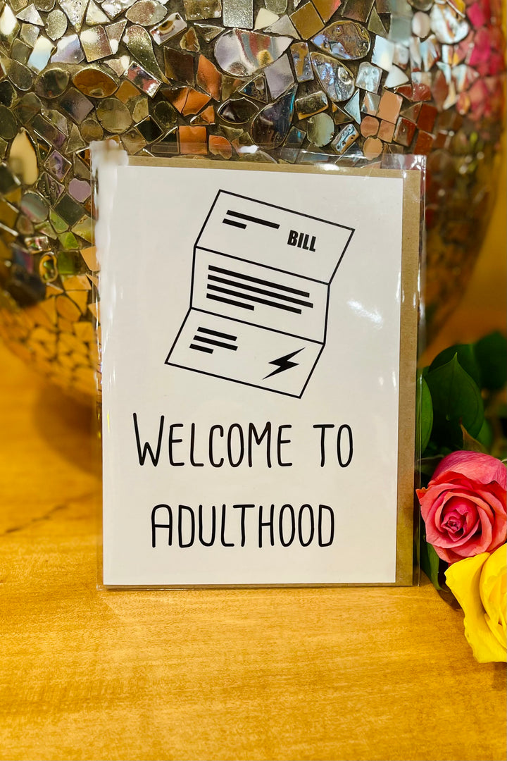 Welcome to Adulthood Graduation Card