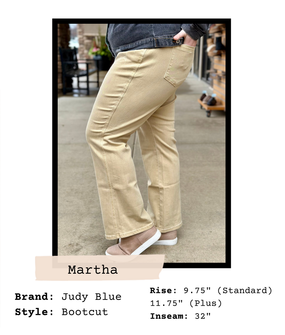 Martha Garment Dyed Bootcut Jeans