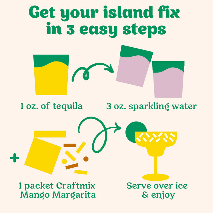 Mango Margarita Cocktail Mixer (Single Serving)
