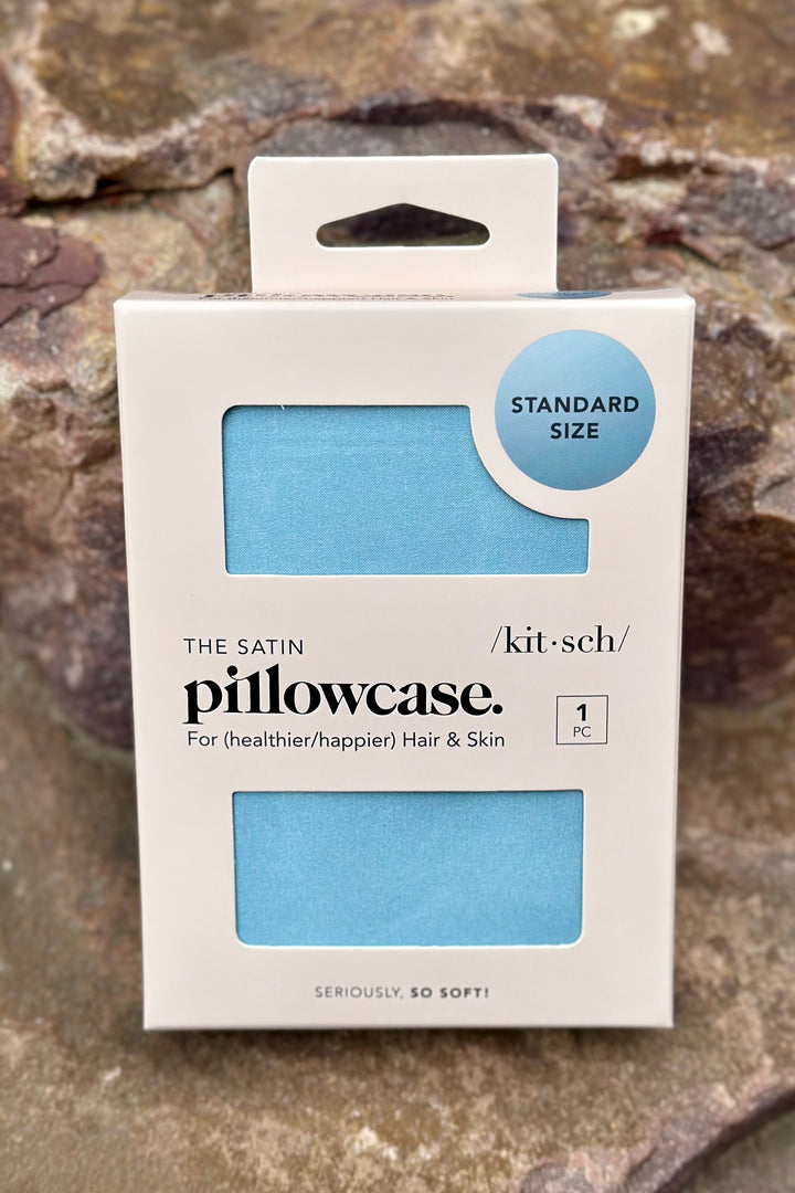 Satin Pillowcase - Haze Blue