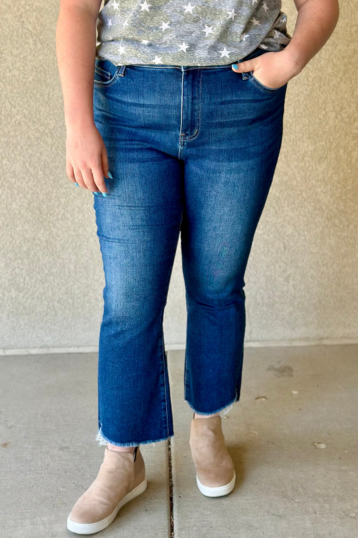 Sydney Cropped Flare Jeans from Lovervet