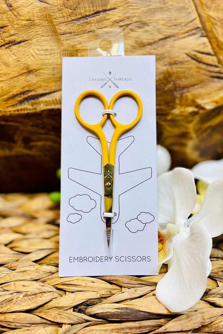 Colored Embroidery Scissors - Yellow