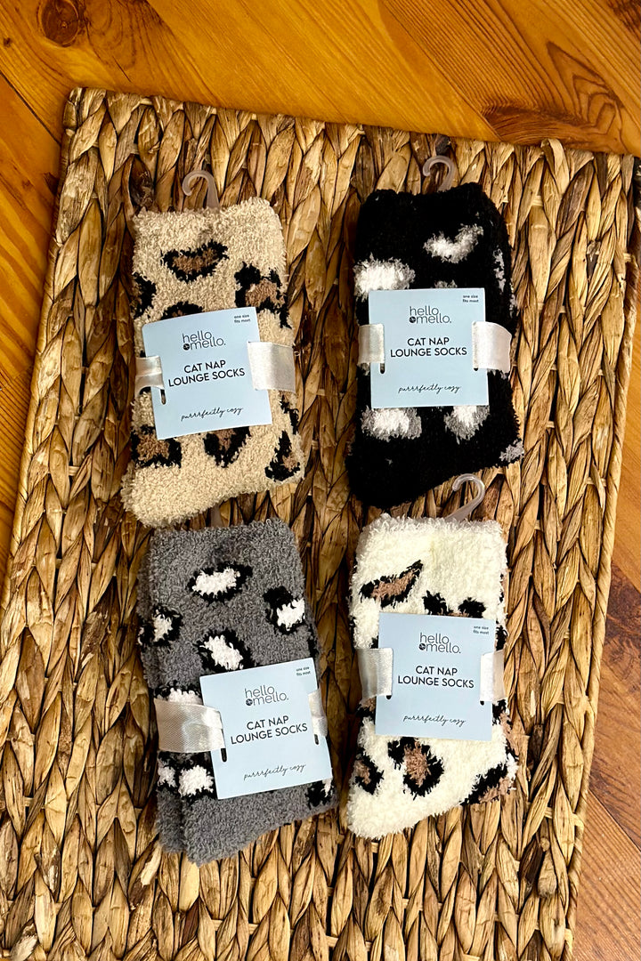 Hello Mello Cat Nap Lounge Socks