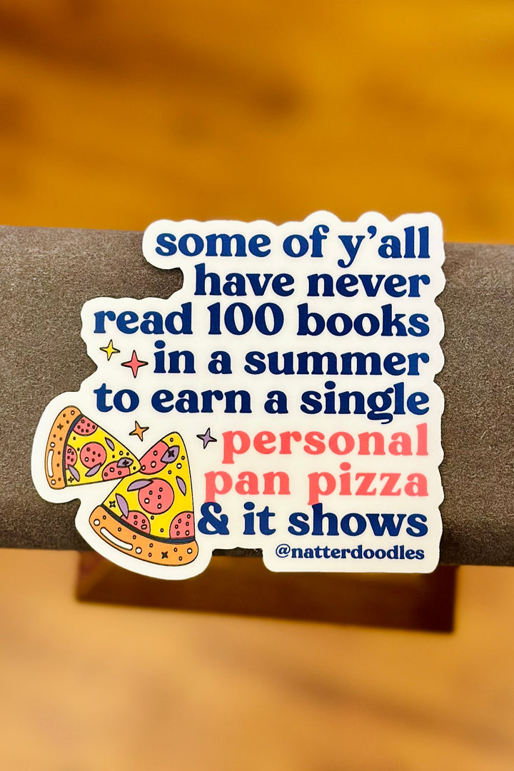 Personal Pan Pizza for Reading Sticker