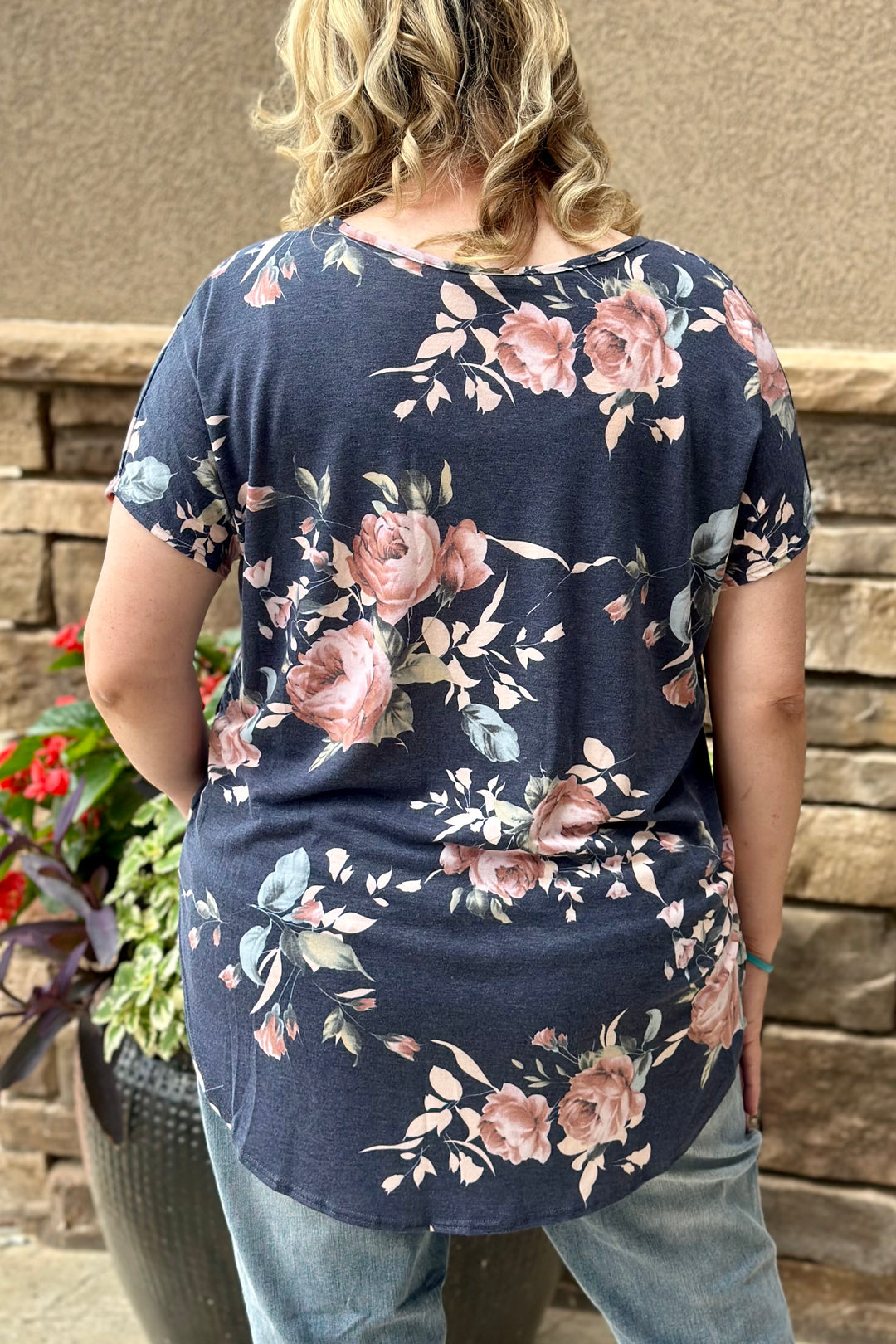 Trista Floral Tunic Top | (Size XL)