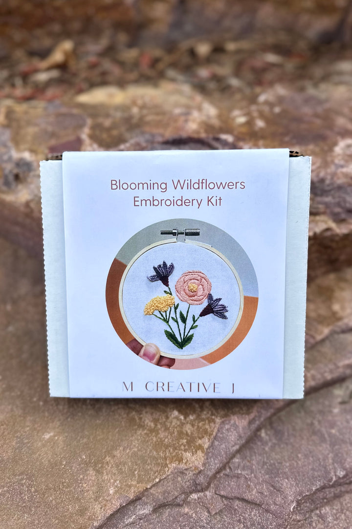 Blooming Wildflowers Embroidery Kit