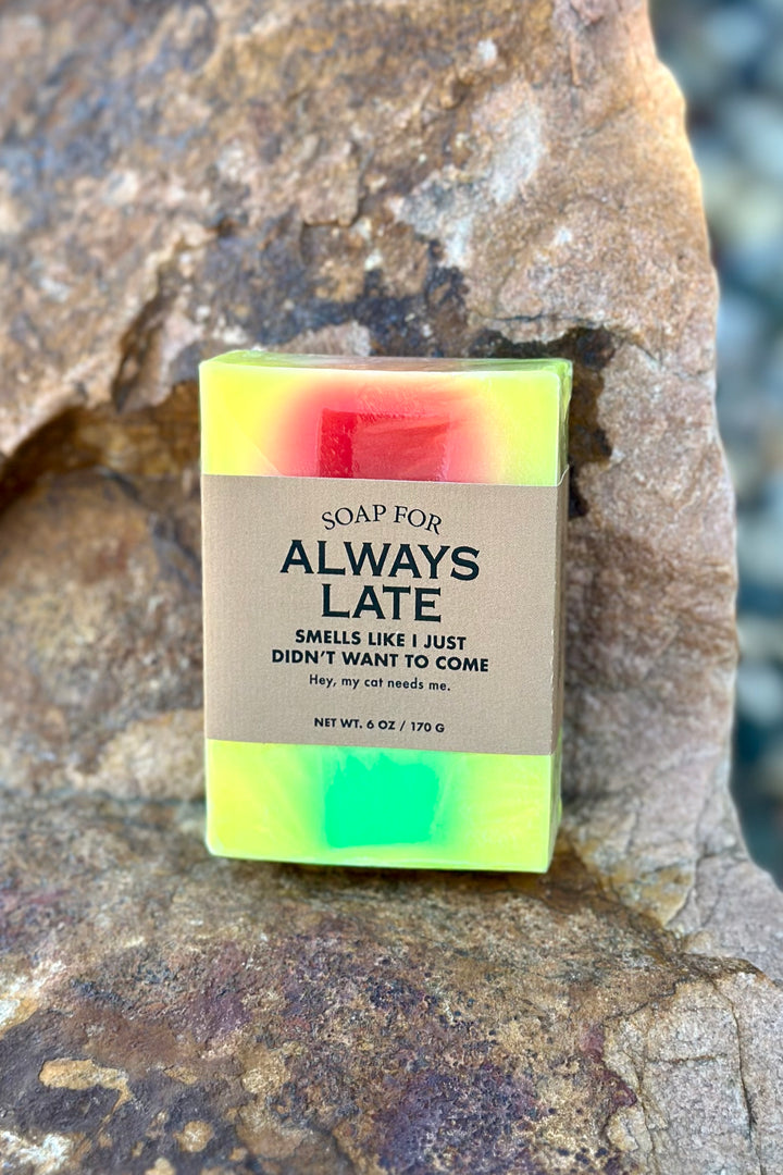 Whiskey River Bar Soap - Always Late