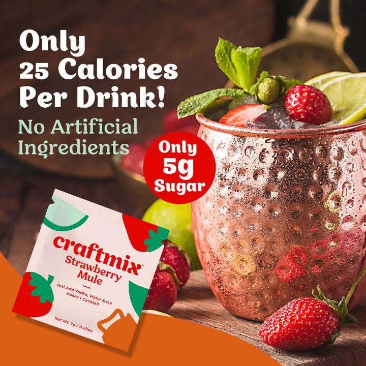 Strawberry Mule Cocktail Mixer (Single Serving)