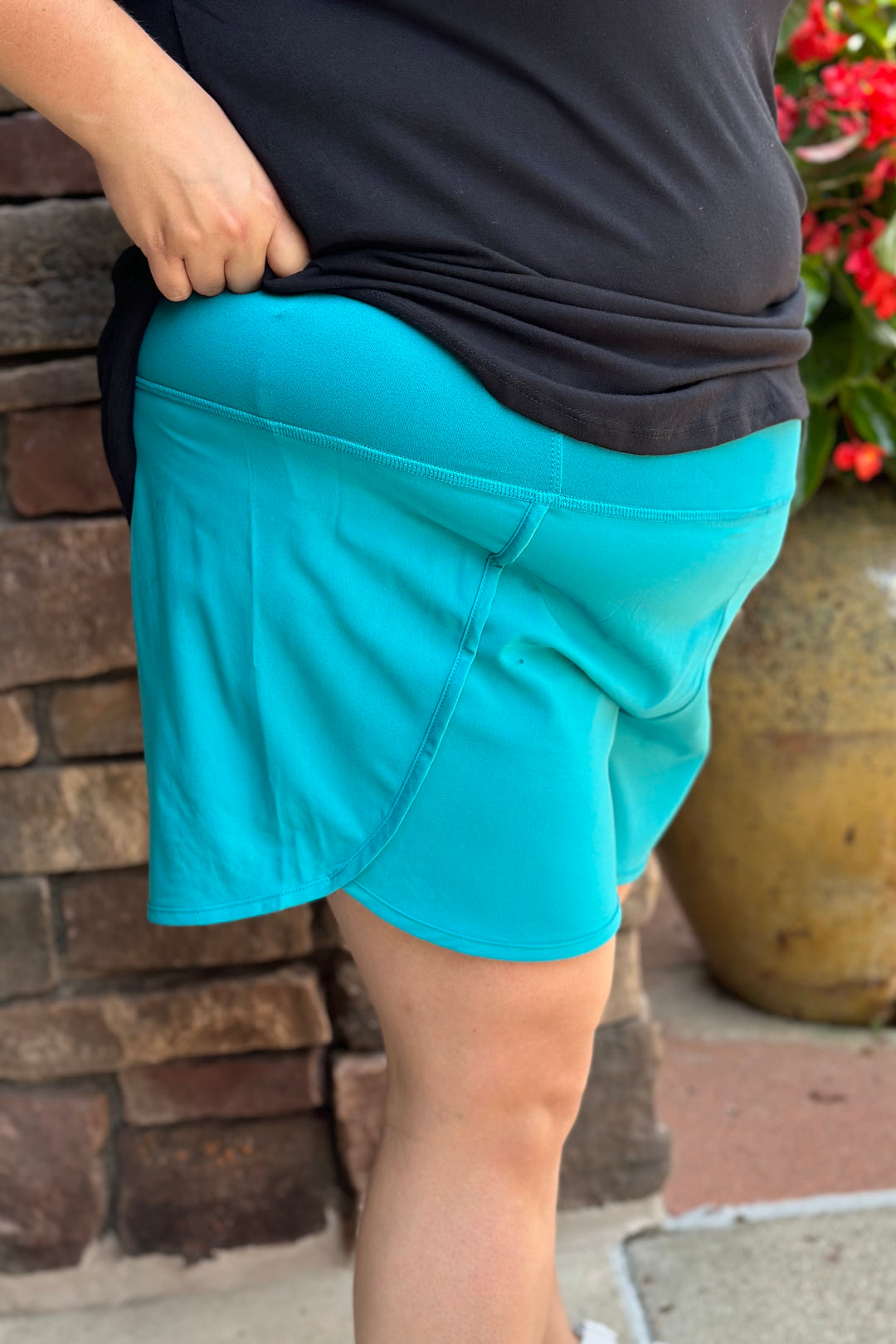 Carly Running Shorts - Teal