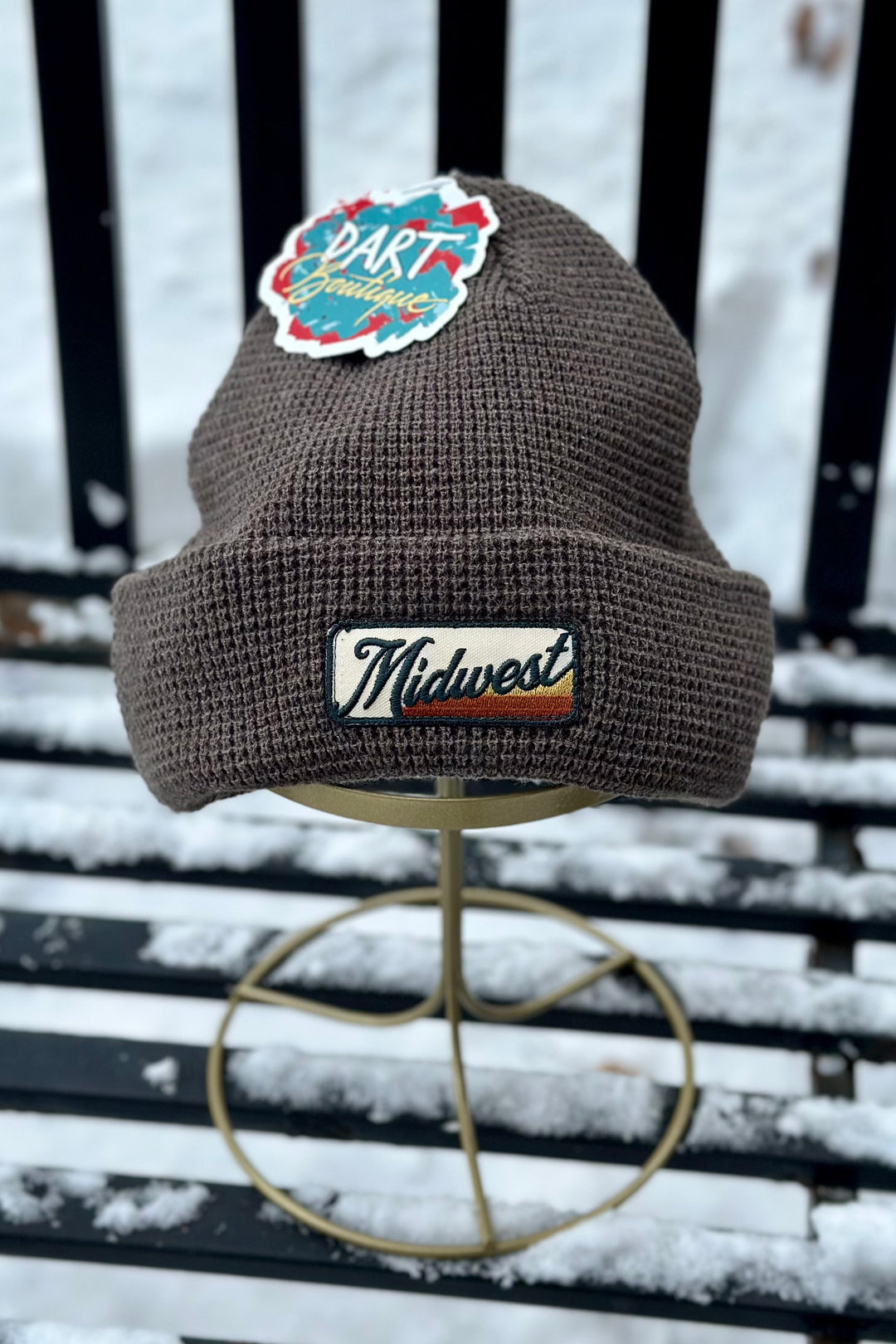 Retro Midwest Patch Beanie