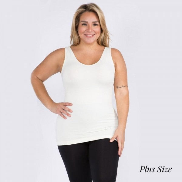 Sheila Seamless Tank Top - White