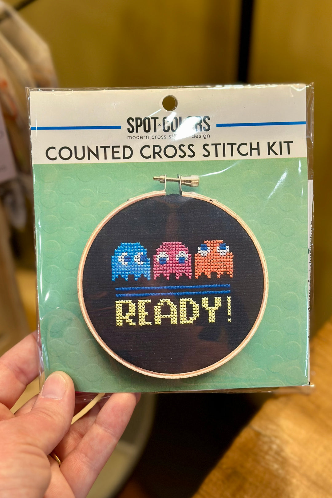 Pac Man Cross Stitch Kit