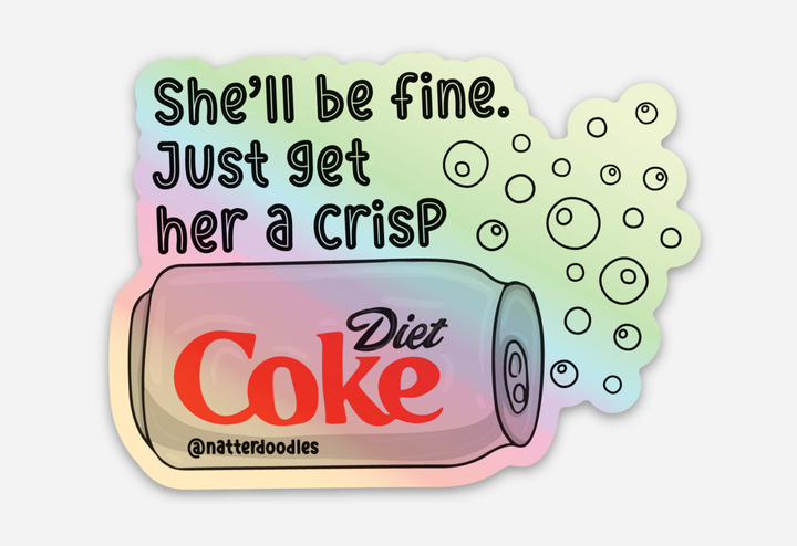 Get Her a Crisp Diet Coke Sticker