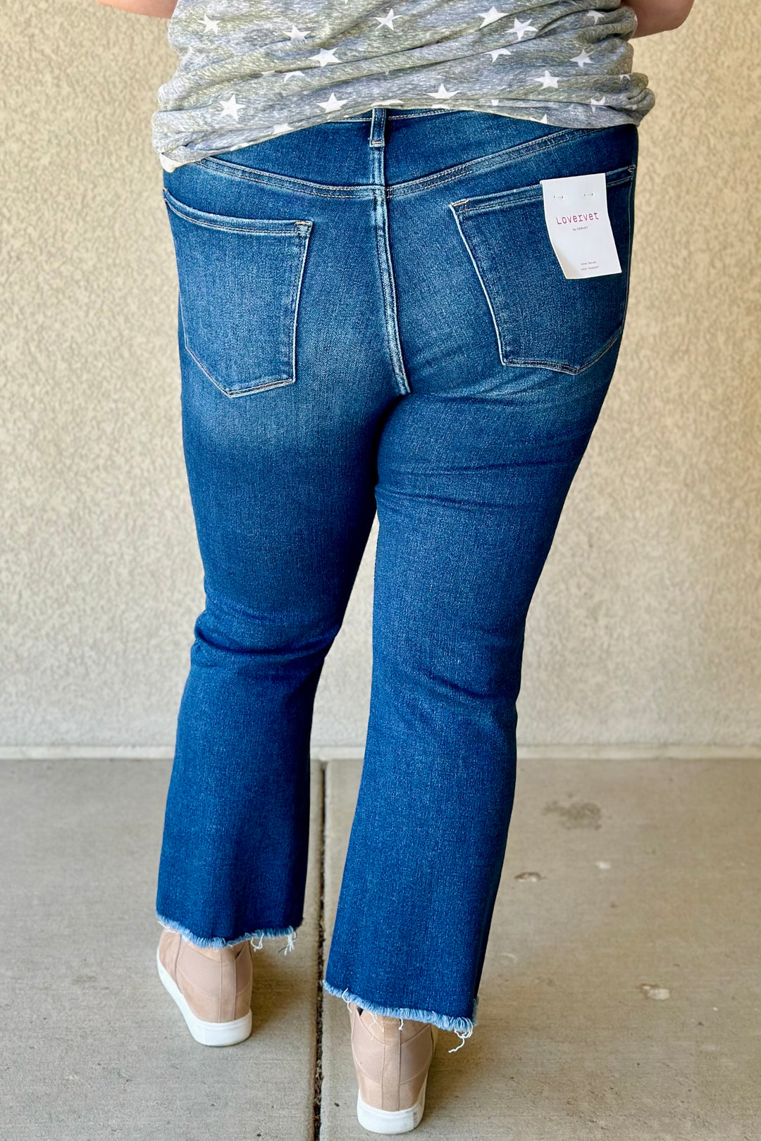 Sydney Cropped Flare Jeans from Lovervet