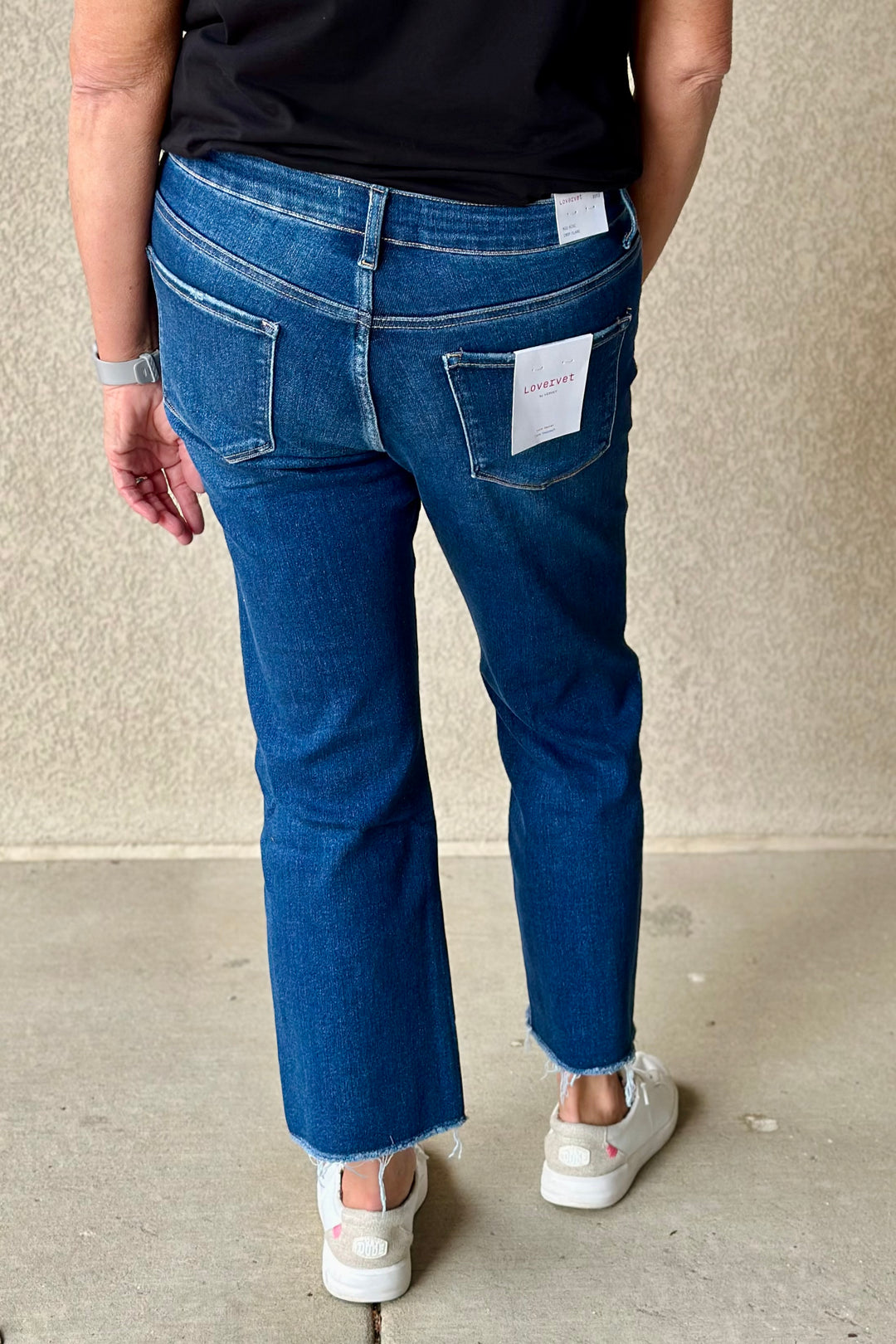 Sydney Cropped Flare Jeans from Lovervet