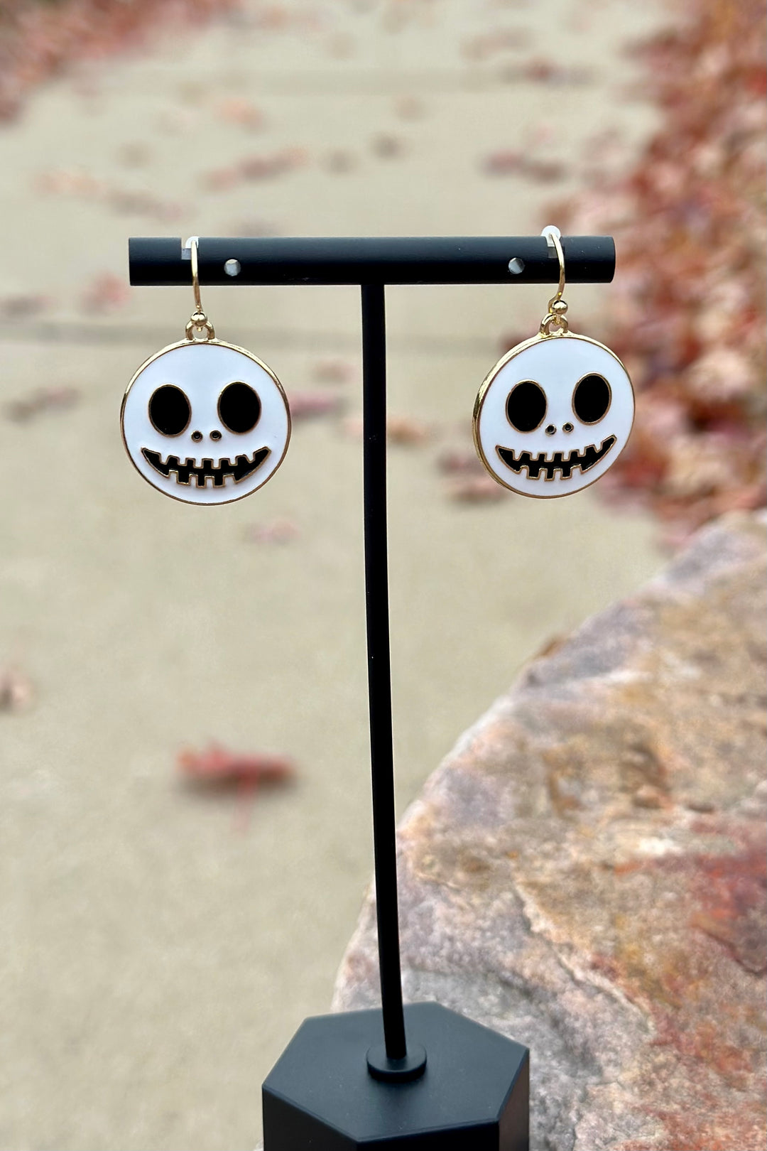 Happy Skull Drop Earrings