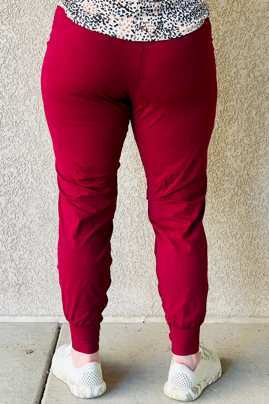 Ivy Active Joggers - Burgundy