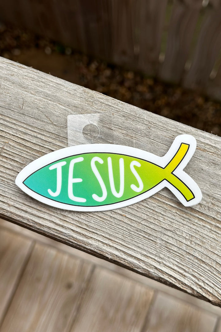 Jesus Ichthys Sticker