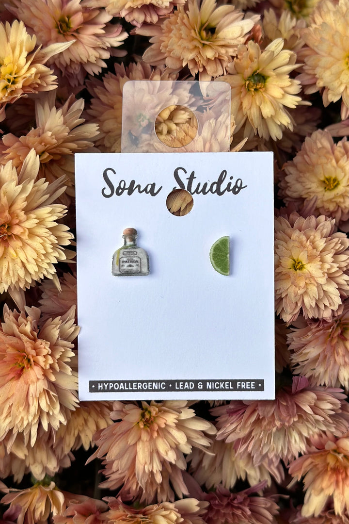 Tequila and Lime Earrings