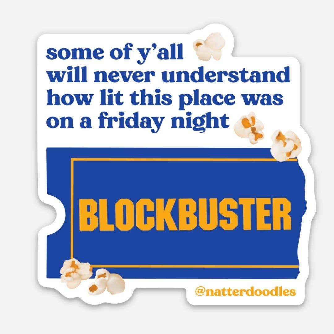 Blockbuster Vinyl Sticker