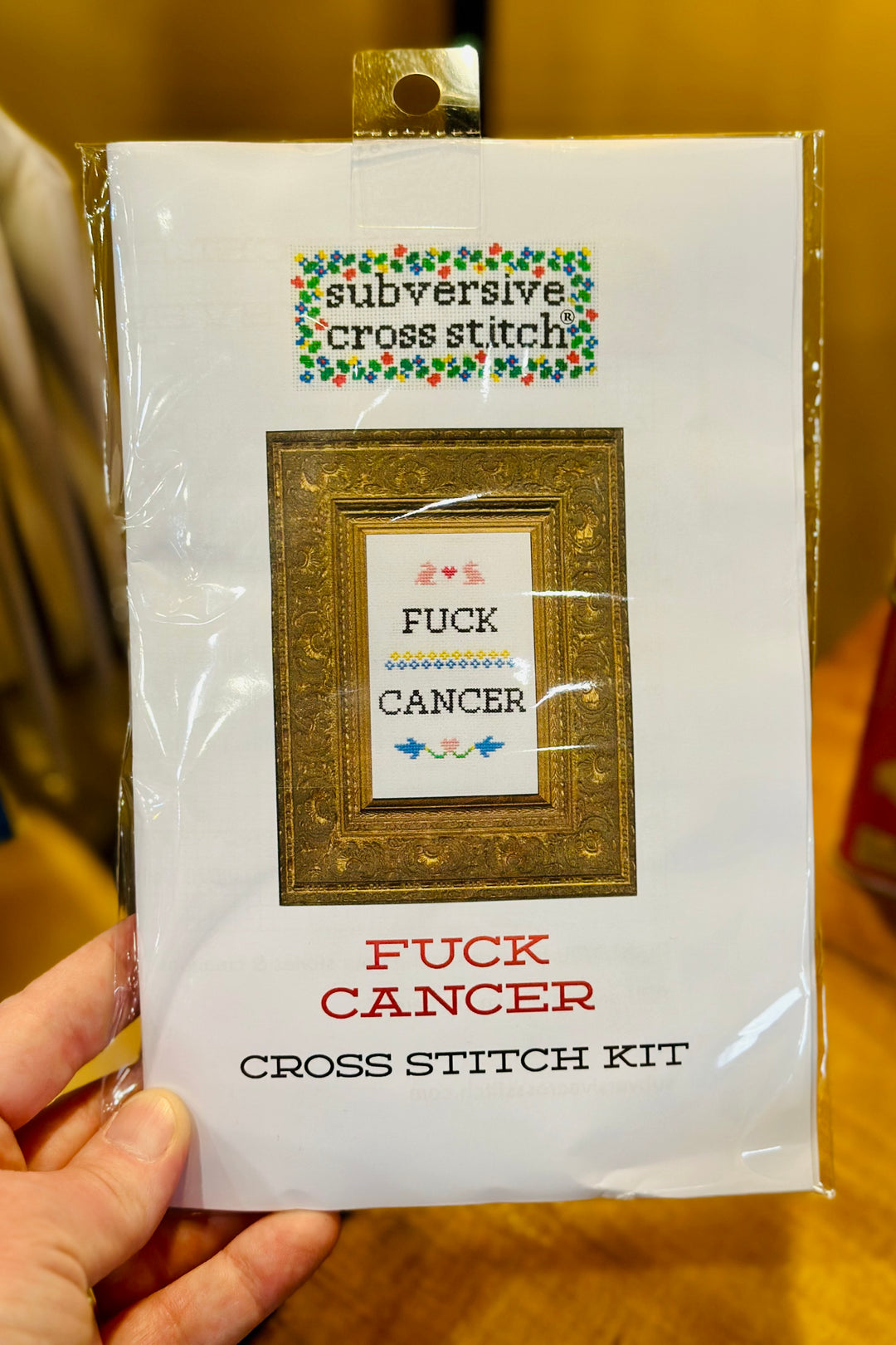 F*ck Cancer Cross Stitch Kit