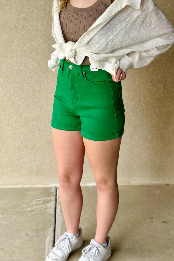 Karla Tummy Control Shorts - Green