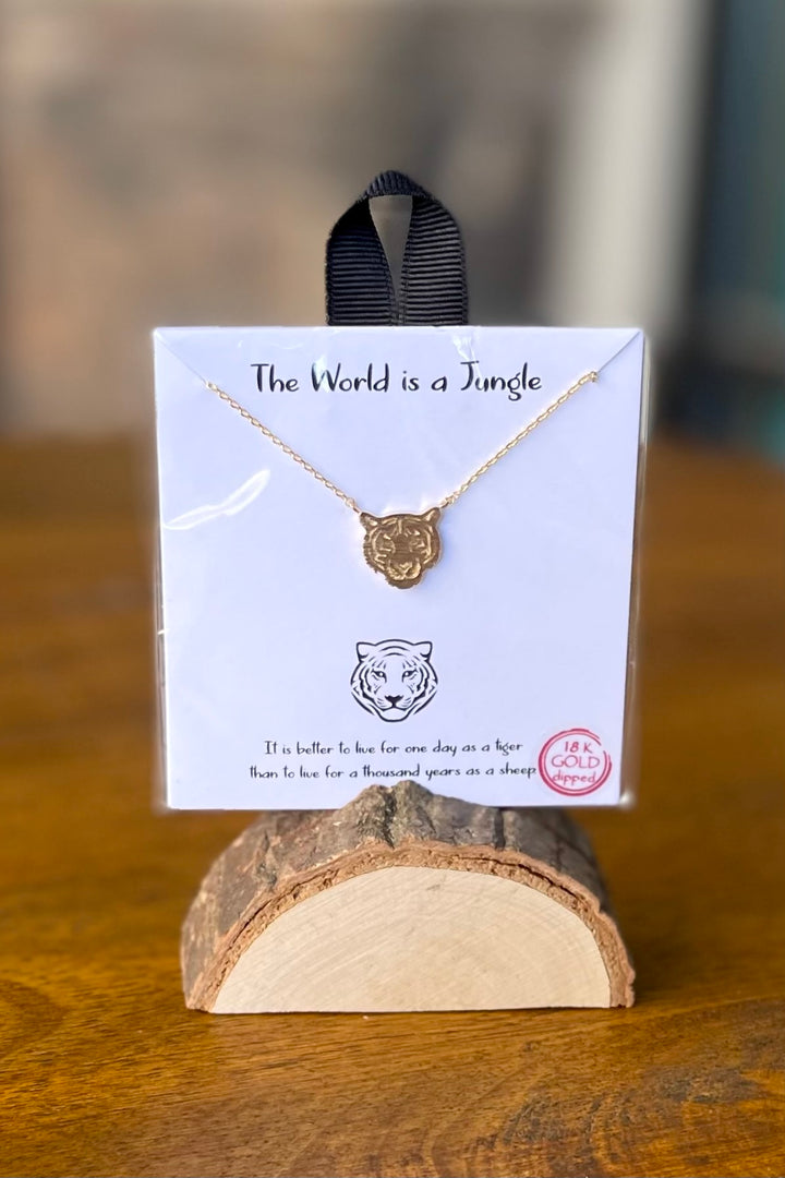 Jungle Cat Necklace - Gold